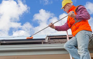 Rosebush soft wash roof cleaning